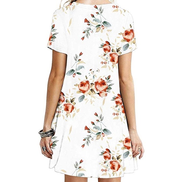 Womens flowery casual dress - Picture 2 of 2